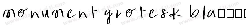 monument grotesk bla字体转换